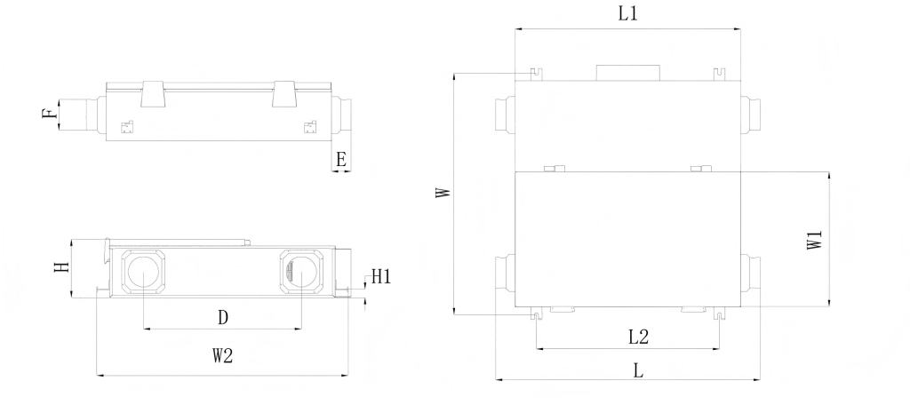 Home Energy Recovery Unit(Haze & PM2.5 Removal)-size