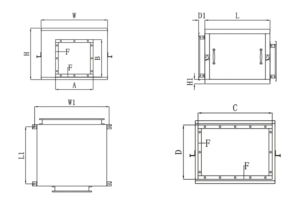 KTJ Cabinet Fan Series-size